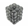 Set 36 dadi D6 12mm Translucent (nero) CHX23808