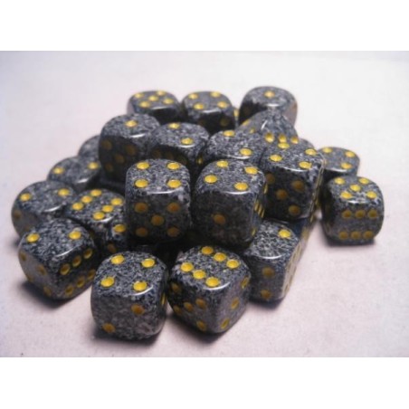 Set 36 dadi D6 Urban Camo 12mm Speckled (giallo/grigio-nero) CHX25928