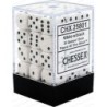 Set 36 dadi D6 12mm Opaque (nero/bianco) CHX25801