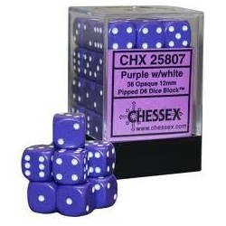 Set 36 dadi D6 12mm Opaque...