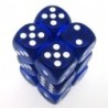 Set 12 dadi D6 16mm Translucent (blu) CHX23606