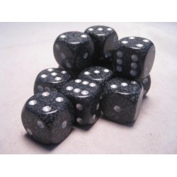 Set 12 dadi D6 Ninja 16mm...