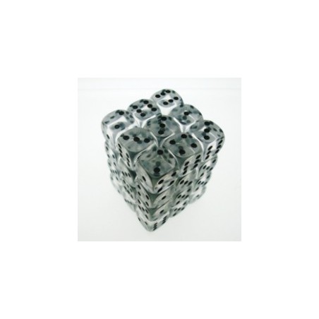 Set 36 dadi D6 12mm Translucent bianco) CHX23801