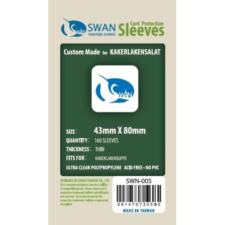 43x80 bustine protettive - Thin - pack da 160 SWN-005