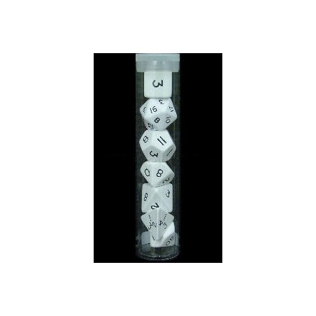 Set dadi Jumbo - Bianco