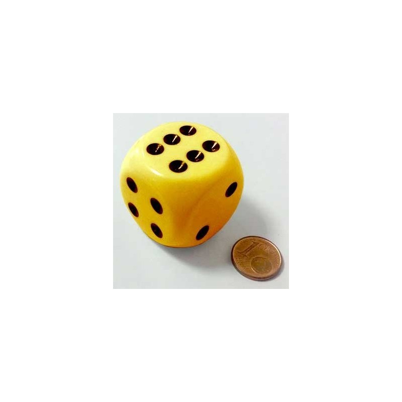 Dado a 6 facce Magnum 32mm - Giallo-Nero - K05903