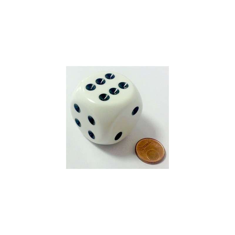 Dado a 6 facce Magnum 32mm - Bianco-Nero - K05902