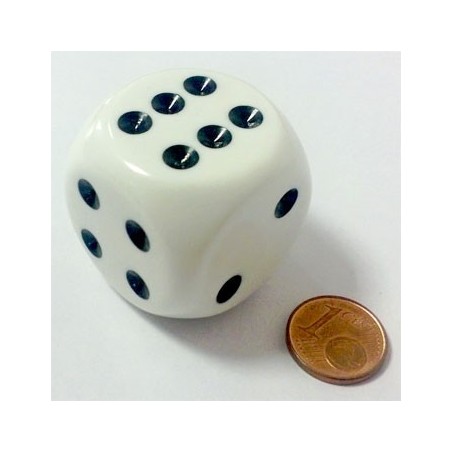 Dado a 6 facce Magnum 32mm - Bianco-Nero - K05902