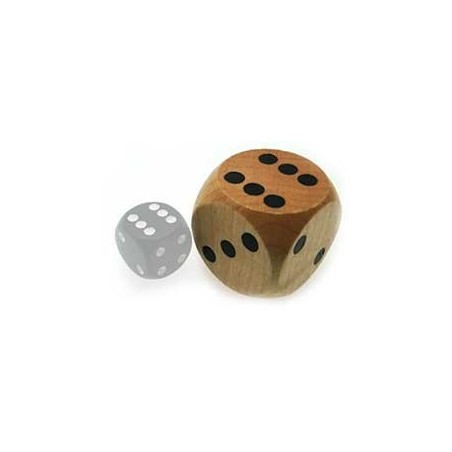 Dado a 6 facce 30mm Legno - K02173