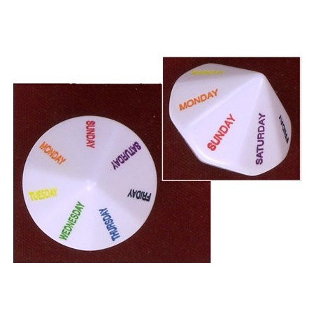 Dado a 14 facce Giorni della settimana ENG (Grosso) - K17623