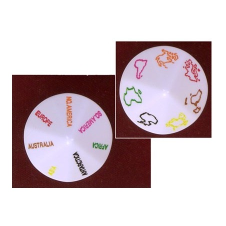 Dado a 14 facce Continenti ENG (Grosso) - K17622