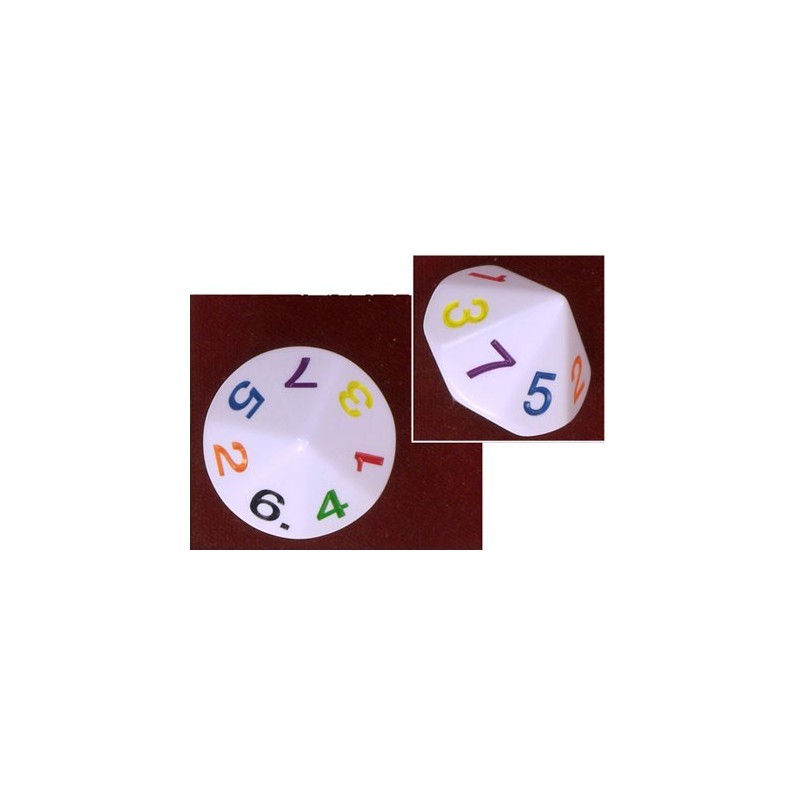 Dado a 14 facce 1-7 ripetuti (Grosso) - K17621