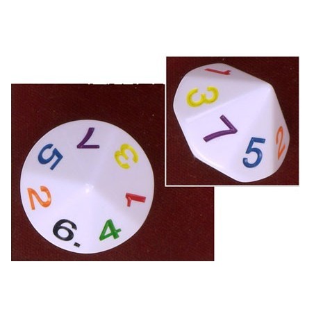 Dado a 14 facce 1-7 ripetuti (Grosso) - K17621