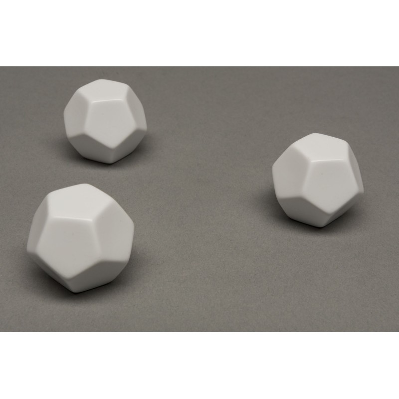 Dado a 12 facce grande senza numeri (bianco)