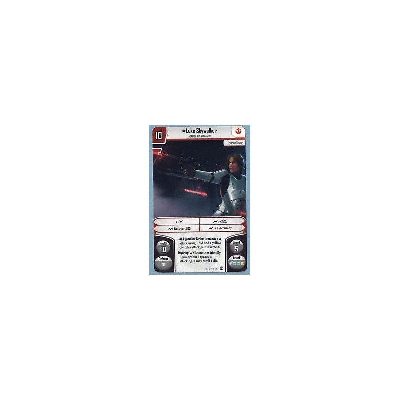 Luke Skywalker Card - Star Wars: Imperial Assault