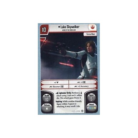 Luke Skywalker Card - Star Wars: Imperial Assault