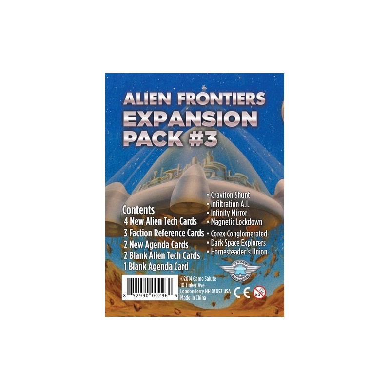 Expansion Pack 3 2nd Ed.: Alien Frontiers
