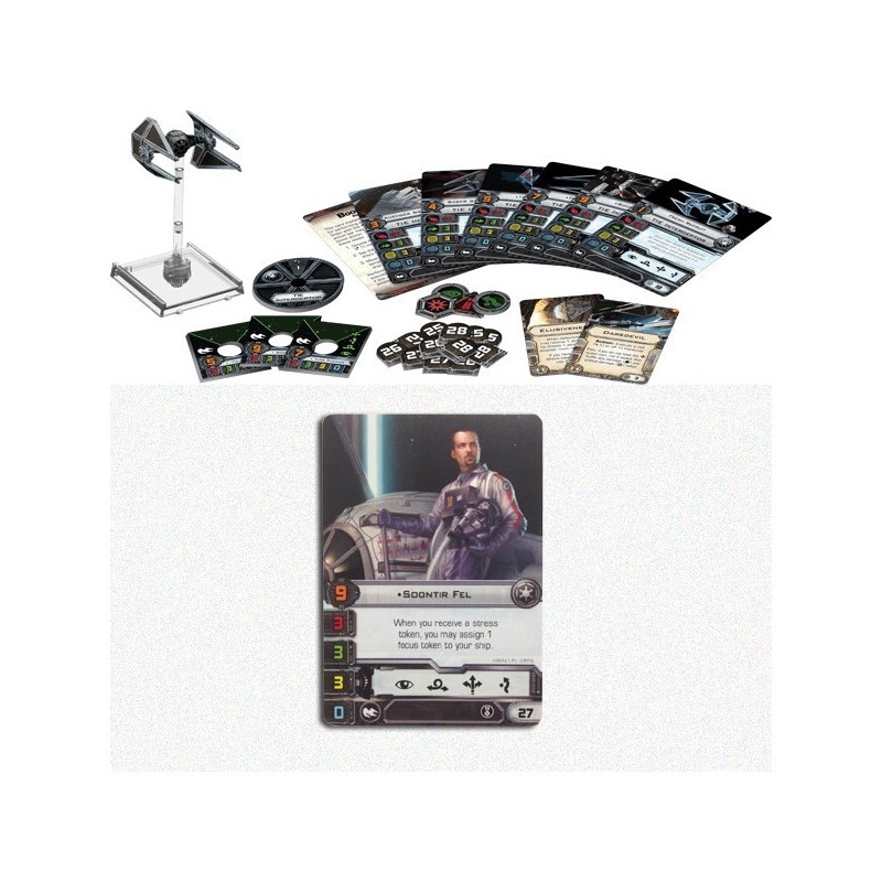 BUNDLE Star Wars Tie Interceptor + Promo card (pilota Soontir Fel)