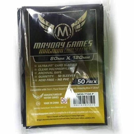 80x120 mm bustine trasparenti MayDay (retro NERO) Premium (50  bustine) MDG7104-P