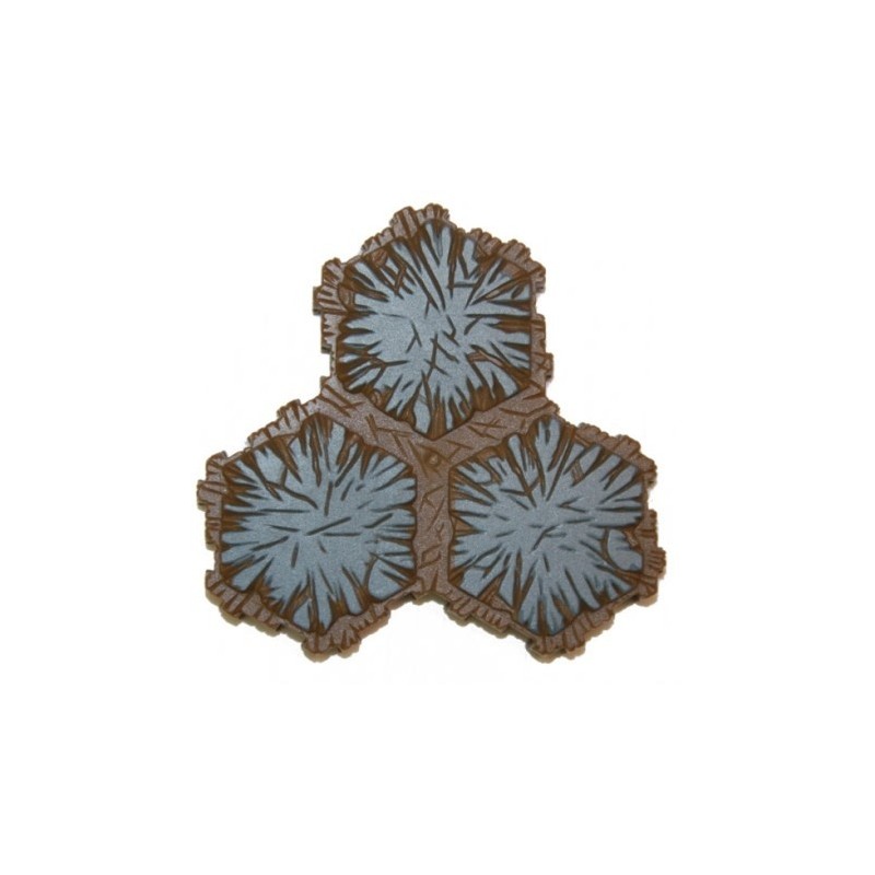 Heroscape Tile - Roccia 3 esagoni (Rock)