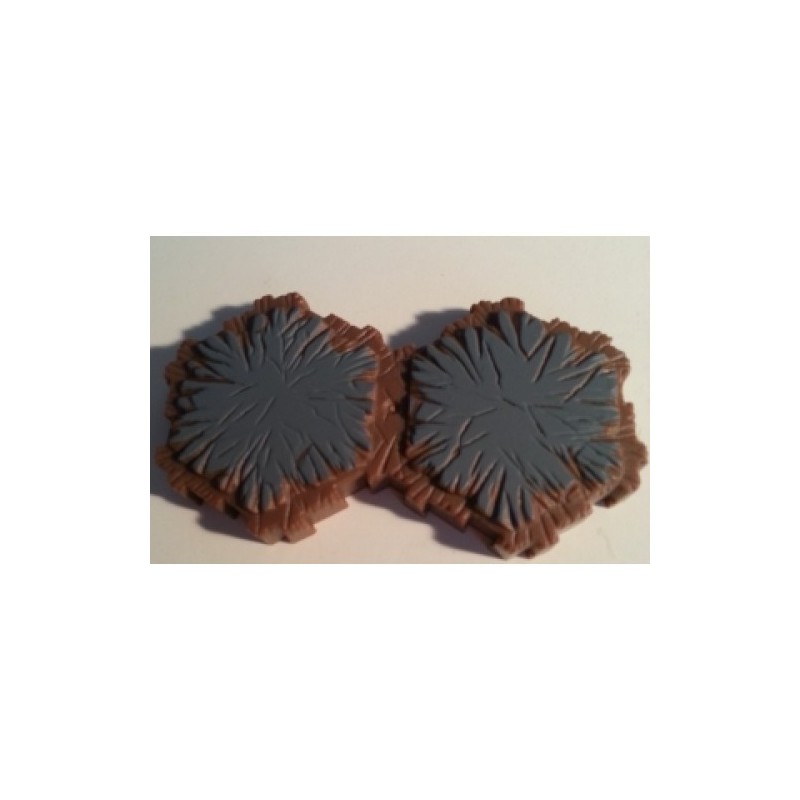 Heroscape Tile - Roccia 2 esagoni (Rock)