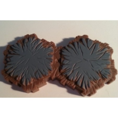 Heroscape Tile - Roccia 2 esagoni (Rock)