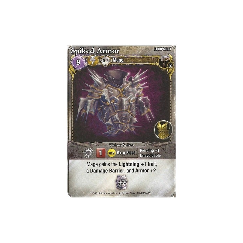 Spiked Armor Promo Card: Mage Wars