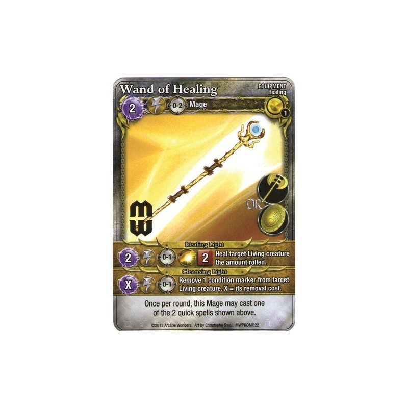 Wand of Healing Promo Card: Mage Wars