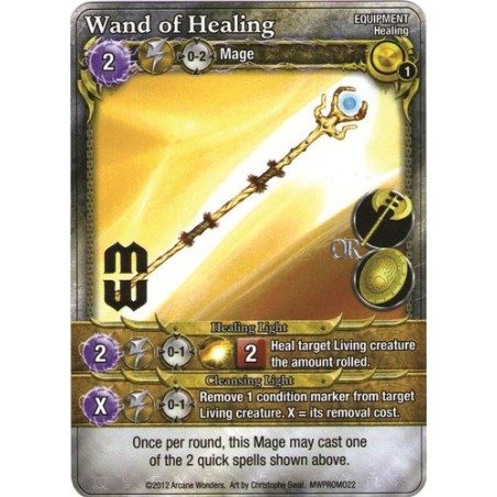 Wand of Healing Promo Card: Mage Wars