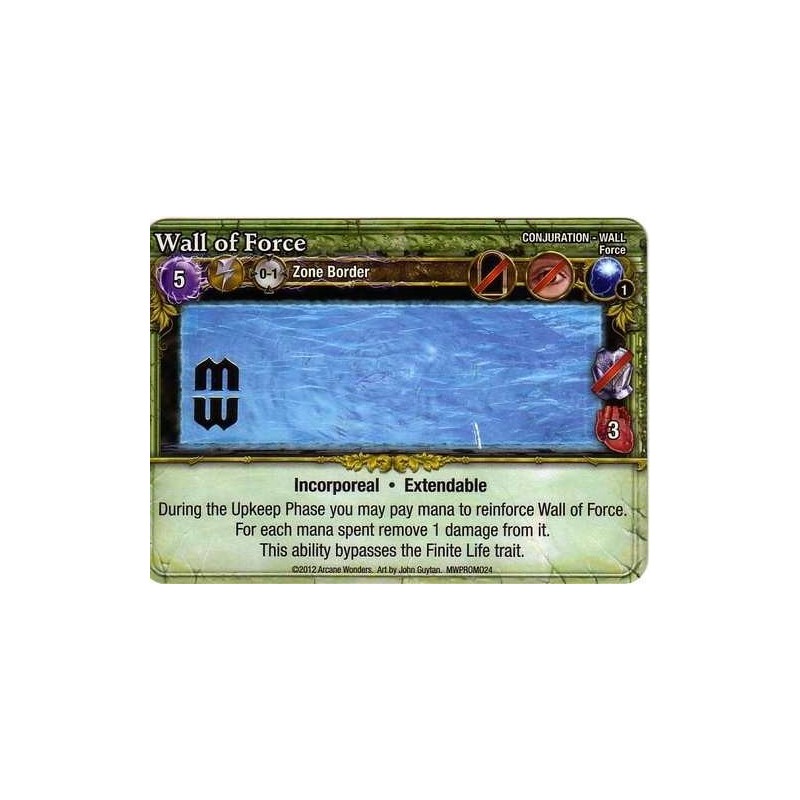 Wall of Force Promo Card: Mage Wars