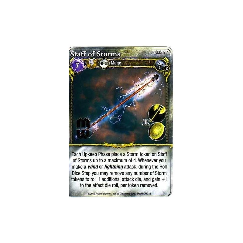 Staff of Storms Promo Card: Mage Wars