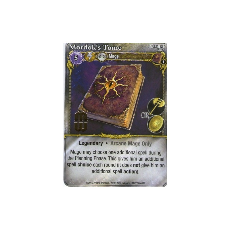 Mordok's Tome Promo Card: Mage Wars
