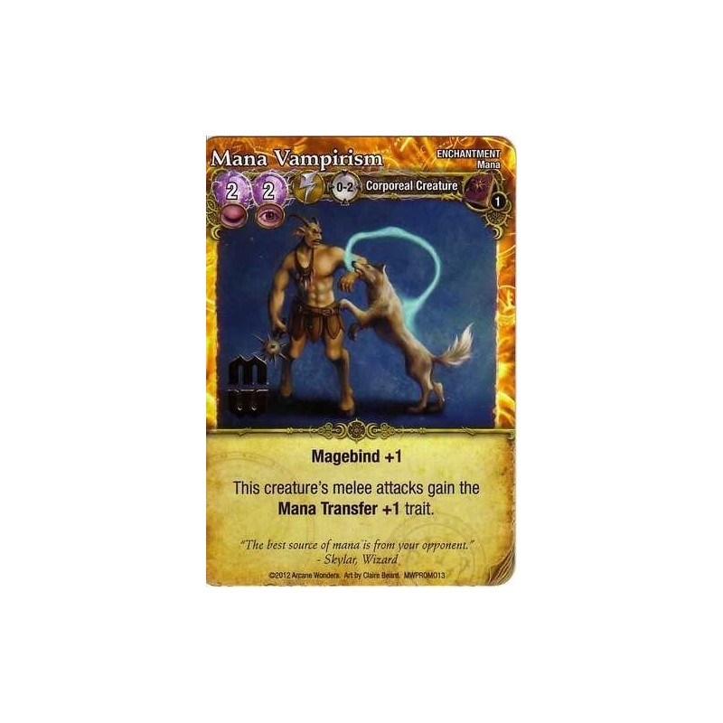 Mana Vampirism Promo Card: Mage Wars