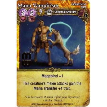 Mana Vampirism Promo Card: Mage Wars