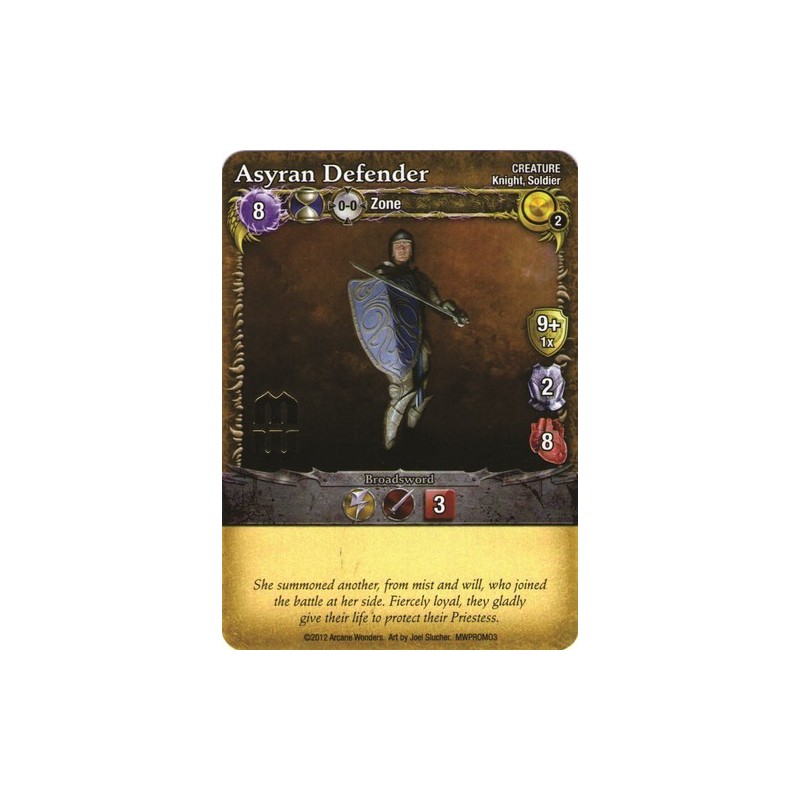 Asyran Defender Promo Card: Mage Wars