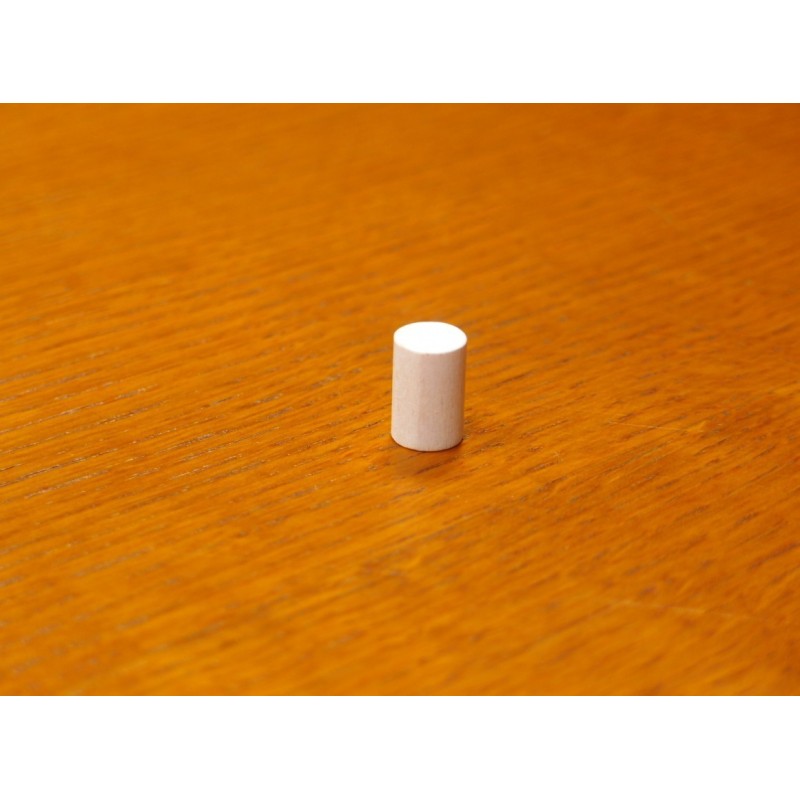 Token cilindrico 10x15mm bianco