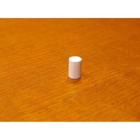 Token cilindrico 10x15mm bianco