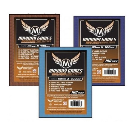 65x100 Bustine protettive MayDay Magnum Retro Blue MDG7102B