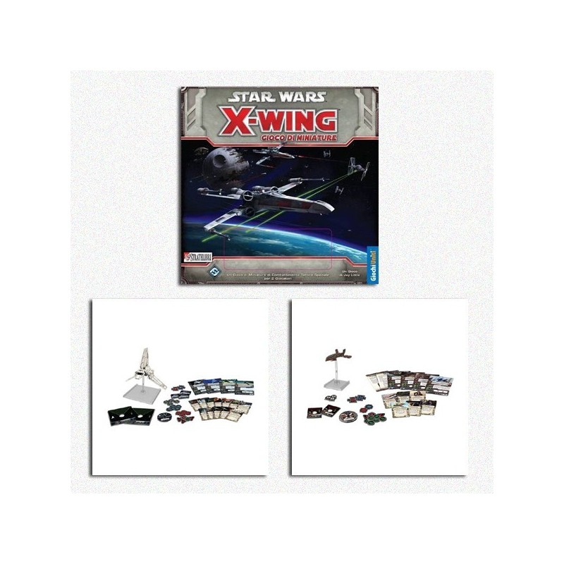 BUNDLE X-Wing: Gioco base + Navetta Classe Lambda + HWK-290