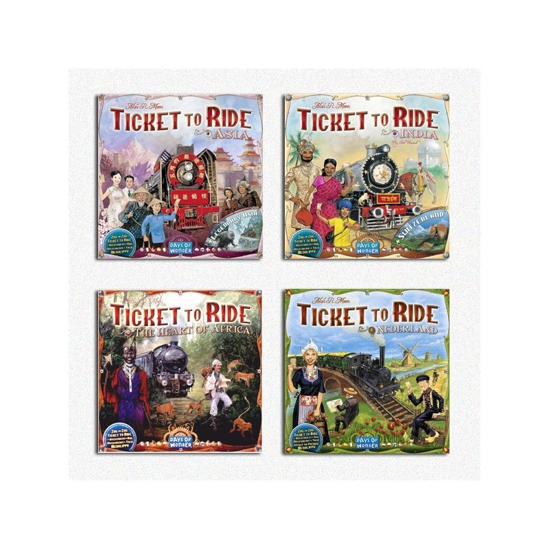 BUNDLE Ticket to Ride Map Collection 1 + 2 + 3 + 4