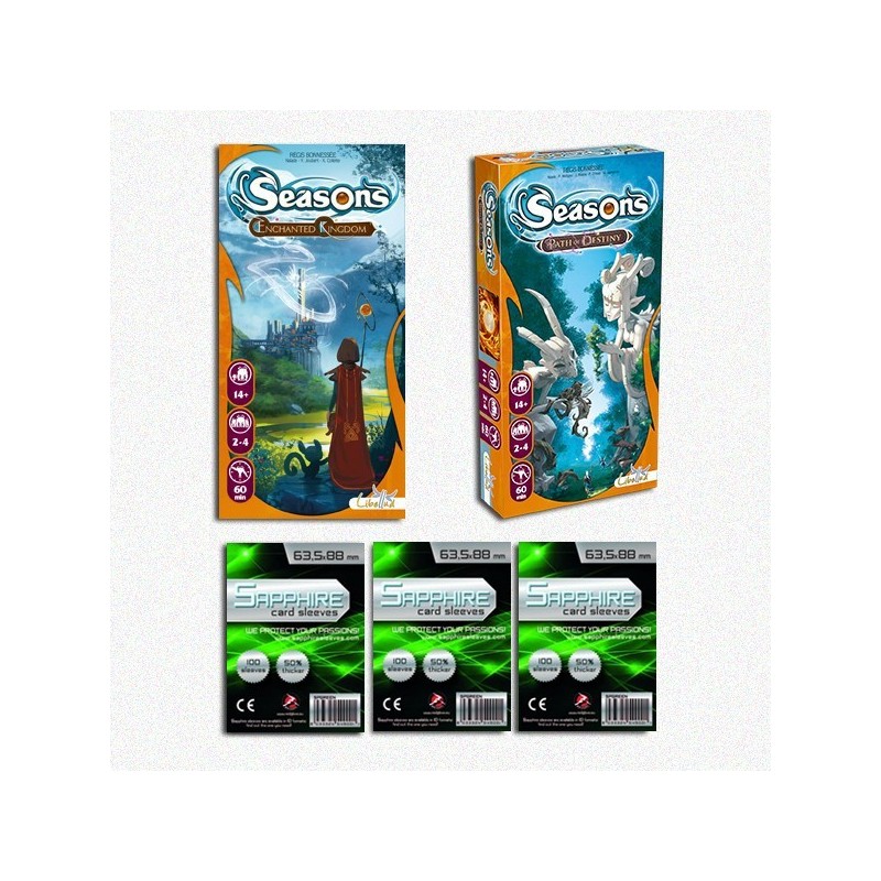 SAFEBUNDLE Espansioni Seasons ITA: Enchanted Kinkdom + Path of Destiny + bustine protettive