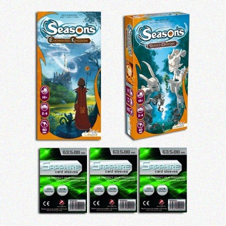 SAFEBUNDLE Espansioni Seasons ITA: Enchanted Kinkdom + Path of Destiny + bustine protettive