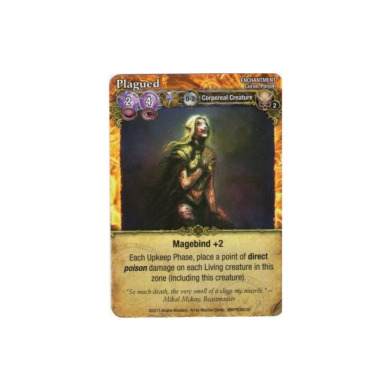 Plagued Promo Card: Mage Wars