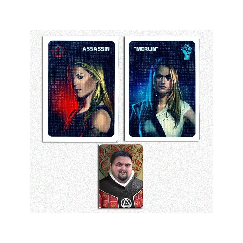 The Resistance: Merlin/Assassin Promo + Inquisitor Token