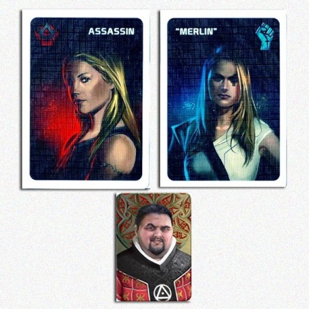 The Resistance: Merlin/Assassin Promo + Inquisitor Token