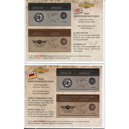 New Bonus Connections: Airlines Europe