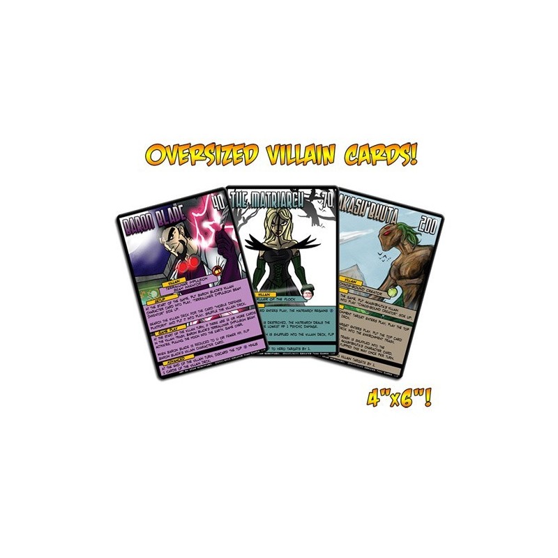 Oversized Villain Cards: Sentinels of the Multiverse (21 carte giganti)