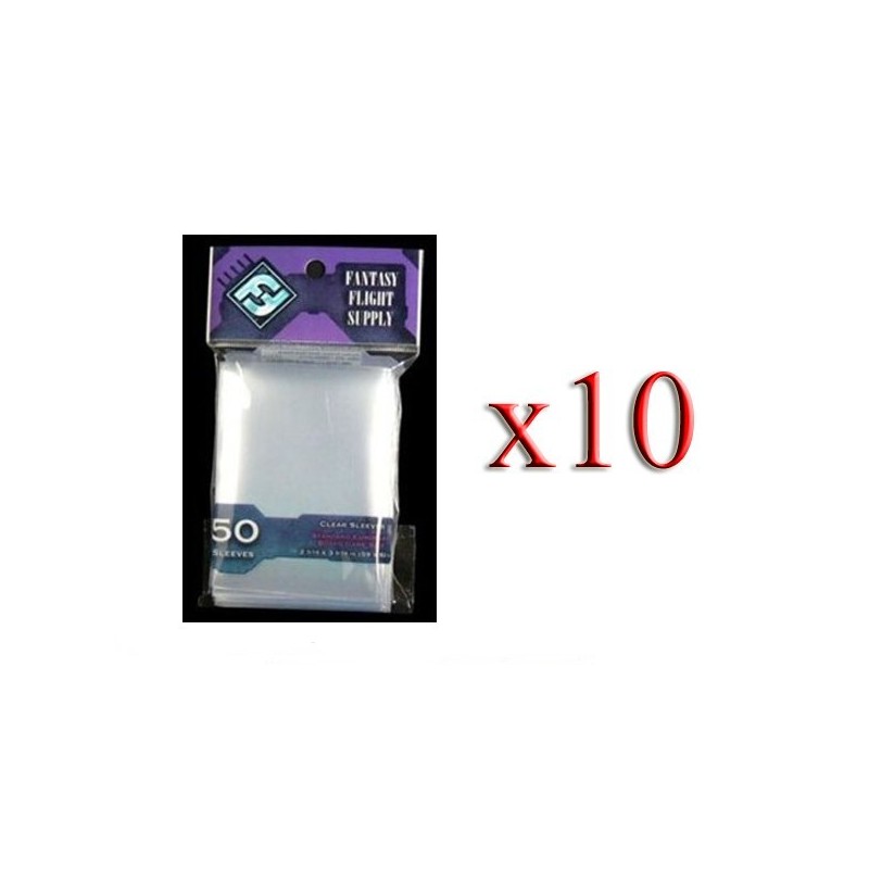 BUNDLE 10 pezzi 59x92 mm bustine FFG (standard European) - 50 bustine (cod. viola FFG)