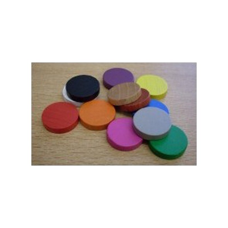 BUNDLE Token rotondi MISTI 15x4mm (24 pezzi)