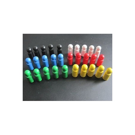 Pedina cilindrica Bianca 10x25mm (10 pezzi)